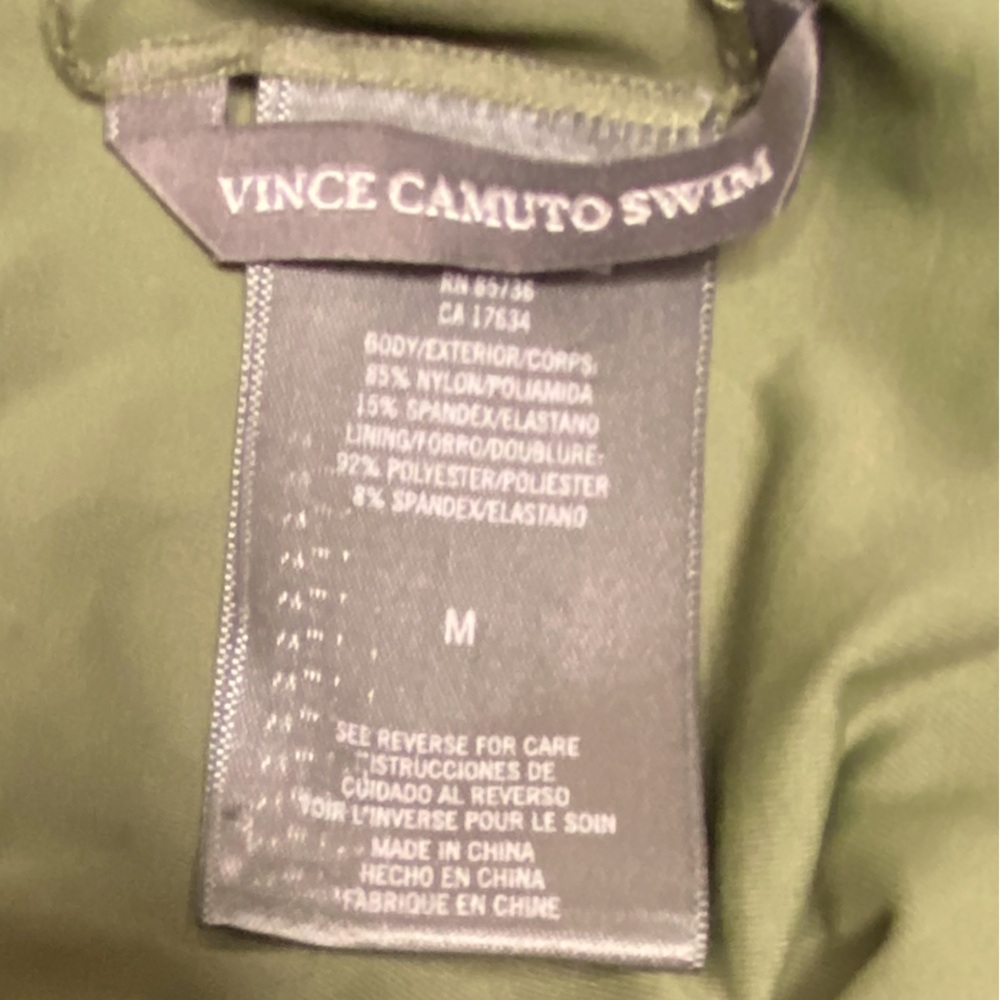 VINCE CAMUTO  High Waist Convertible Bikini Bottom in Safari Green Sz M - Picture 8 of 9